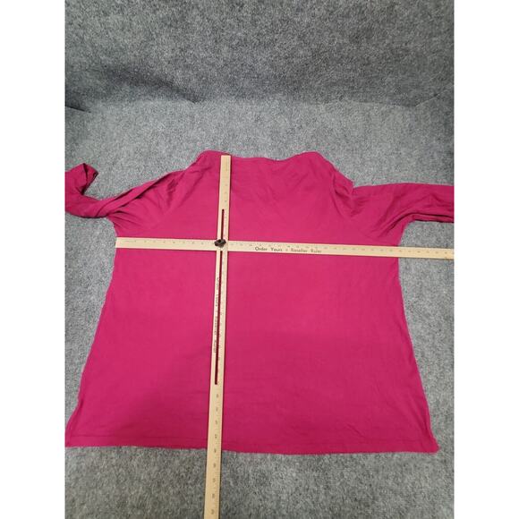 Jms Just My Size Blouse Top Women's Plus Size 5X Pink Rhinestone Neck New NWT - Picture 7 of 10